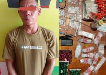 Sempat Kabur Lompat ke Sungai Saat Digrebek, Bandar Sabu di Desa Pamah Akhirnya Ketangkap di Aceh 