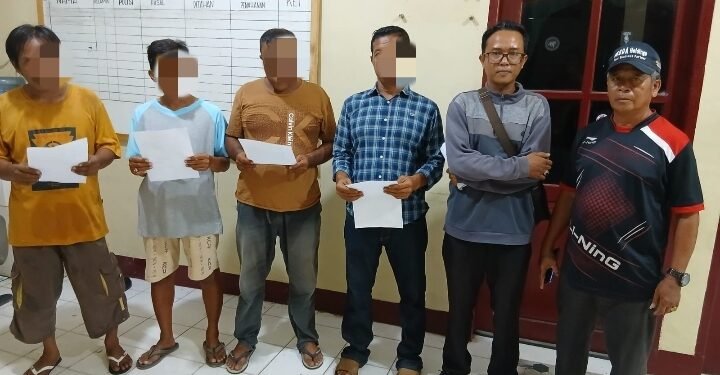 Polsek Pangkalan Susu Ringkus Terduga Pelaku Pungli, Empat Pria Diamankan