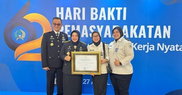 Klinik Lapas Pekanbaru Ukir Prestasi Nasional, Kalapas Terima Penghargaan di Tasyukuran HBP ke-62