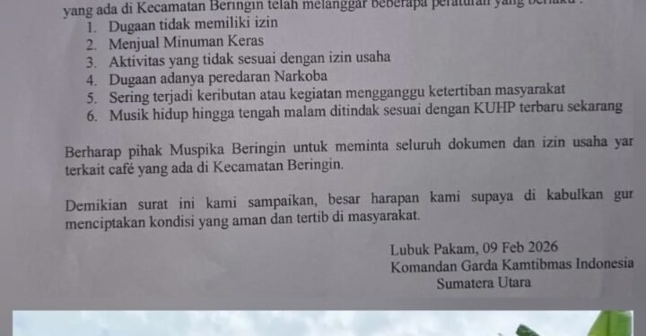 Satpol PP Deli Serdang dan BNN Deli Serdang Tertibkan Tiga Cafe di Kawasan Beringin