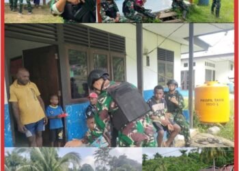 TNI Hadir Memberikan Rasa Aman Terhadap Saudara Diujung Timur Indonesia