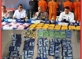 Sikat Narkoba! Tahun 2025 Polda Riau Sita Nakroba 2 ton Lebih, Sampai April 2026 Surah Mencapai 213 Kg 