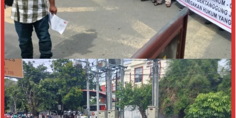 Ibu Korban Penganiayaan Brutal, Berdoa dan Menyampaikan Aspirasinya di Polrestabes Medan