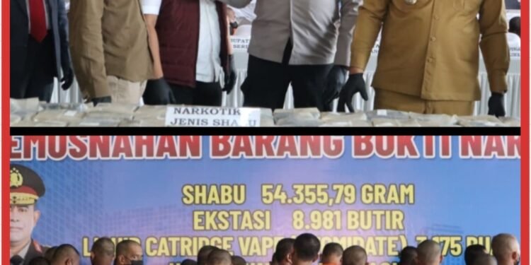 Empat Bulan, Polresta Deliserdang Musnahkan 89 Kg Sabu