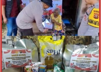 Polres Empat Lawang Salurkan Bansos Hari Bhayangkara ke-80, Lansia di Muara Pinang Jadi Sasaran