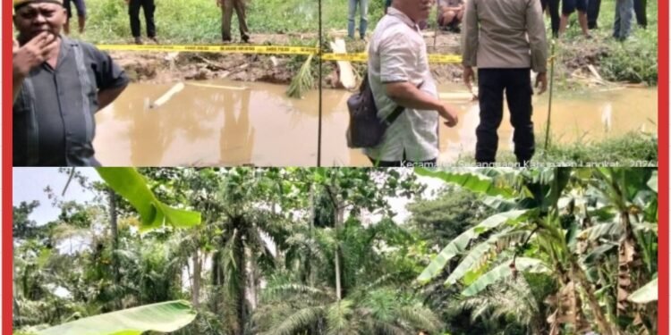Kapolsek Secanggang Bersama Personil Datangi Lokasi Tenggelamnya Dua Orang Anak 