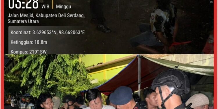 Patroli Blackout, Brimob Polda Sumut Gagalkan Aksi Pencurian Kabel Tembaga di Helvetia