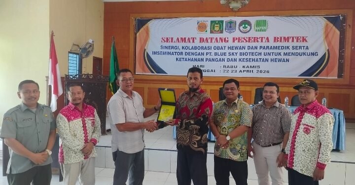 Gelar Kerjasama Lintas Sektor, Dinas Peternakan Kabupaten Langkat Bersama PT Blue Sky Blotech Gelar Bimtek 