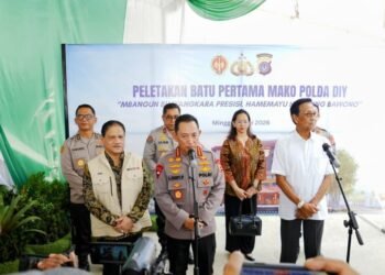 Kapolri Letakkan Batu Pertama Mapolda DIY, Usung Konsep Smart City