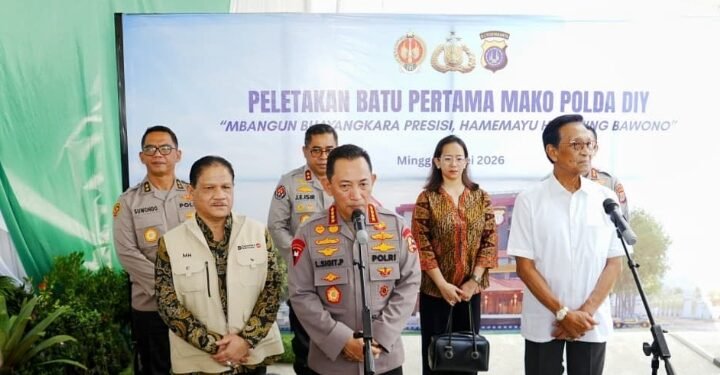 Kapolri Letakkan Batu Pertama Mapolda DIY, Usung Konsep Smart City