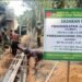 Satgas TMMD dan Warga Tengganau Bersinergi Bangun Drainase di jalan Bunta