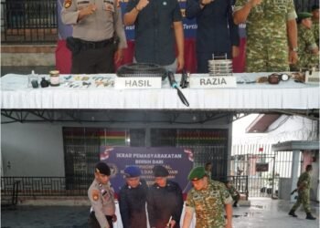 Rutan Dumai Gelar Ikrar Bersih dari Handphone Ilegal, Narkoba, dan Penipuan