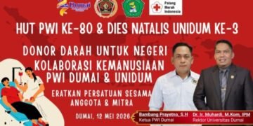 Besok, PWI Dumai dan Unidum Gelar Seminar Jurnalistik dan Donor Darah