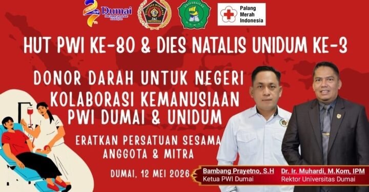 Besok, PWI Dumai dan Unidum Gelar Seminar Jurnalistik dan Donor Darah