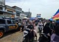 Personel Kepolisian Polsek Secanggang Laksanakan Patroli Pengamanan di Lokasi Pasar Tumpah Pekanan