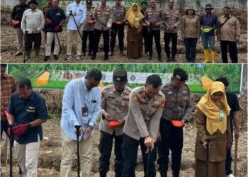 AKPB Angga Febrian Herlambang,S.I.K.,S.H Pimpin Gerakan Pangan Nasional Dumai