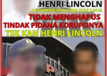 AKHERA : Ada Apa Dengan KPK Henri Lincoln Kembalikan Uang Suap 2,94 M Bebas Dari Jeratan Hukum