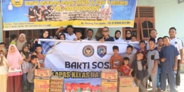 Wujud Nyata Kepedulian Sosial, Lapas Pekanbaru Gelar Bansos di Panti Asuhan Al-Muhsinin
