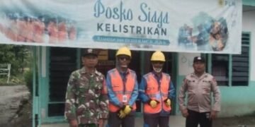 Personil Polsek Secanggang Bersama Personil Koramil 08 Melaksanakan Giat Sambang di Pos Jaga PLN