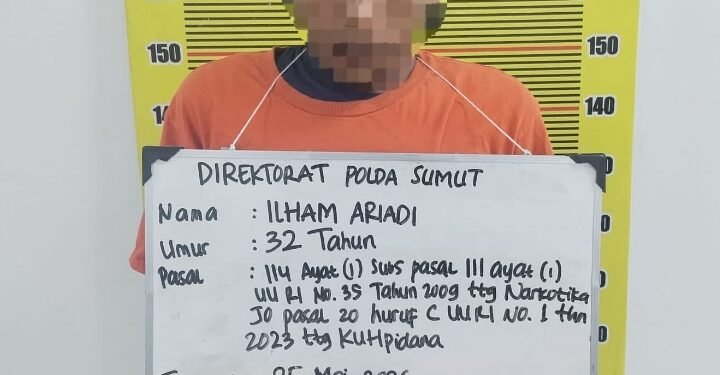 Menunggu Pembeli di Rumah, Pengedar 27 Paket Ganja Siap Edar di Medan Denai Ditangkap Polisi