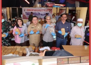 Polres Pematangsiantar Gelar Pemusnahan Barang Bukti Narkotika