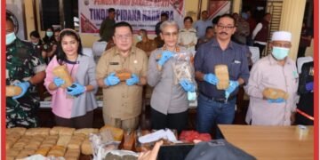 Polres Pematangsiantar Gelar Pemusnahan Barang Bukti Narkotika