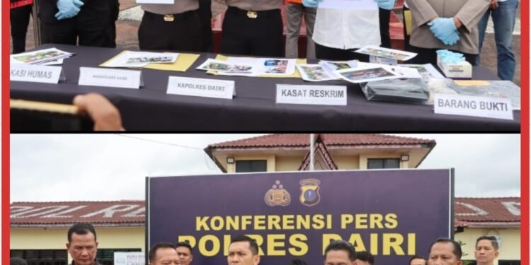 Polres Dairi Bongkar Rekayasa Begal Rp297 Juta, Pelaku Diduga Terjerat Judi Online