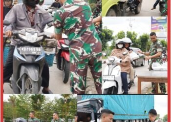 Wujud Kepedulian Sesama, Kodam XII/Tpr Bagikan Nasi Kotak Dalam Aksi Jum’at Berkah