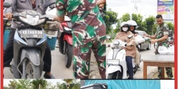 Wujud Kepedulian Sesama, Kodam XII/Tpr Bagikan Nasi Kotak Dalam Aksi Jum’at Berkah