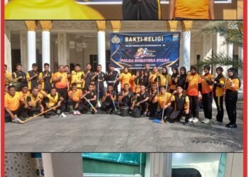 Sambut HUT Bhayangkara ke-80, Polda Sumut Gelar Bakti Religi di Gereja Oikumene dan Masjid Al-Hidayah