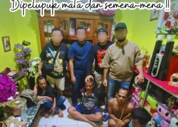 Deninteldam ll/Sriwijaya Gerebek Sarang Narkoba di Lahat, Sua Terduga Pengedar Ditangkap 