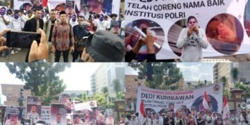 AMPP Berunjuk Rasa di Mabes Polri, Tolak Banding dan Tuntut Proses Pidana Dedi Kurniawan