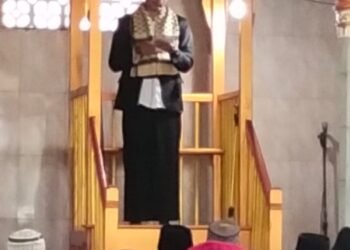 Giat Safari Jum’at di Masjid Jami’ Nasrullah Diwakili oleh Penghulu KUA Kecamatan Secanggang 