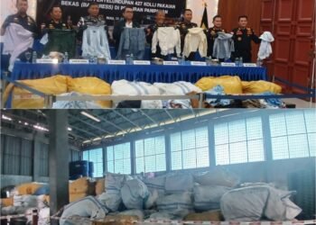 Bea Cukai Gagalkan Kapal Penyelundup di Selat Malaka, 427 Koli Ballpress Ilegal Senilai Rp3,9 Miliar Disita