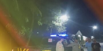 Personel Polsek Secanggang Melaksanakan Giat Patroli Blue Light 