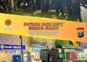“Patroli Blue Light Brimob Sumut, Respons Cepat Laporan Warga dan Cegah Balap Liar di Kota Medan”