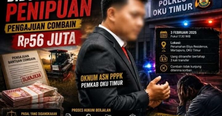 Oknum ASN PPPK OKU Timur Dilaporkan atas Dugaan Penipuan Pengajuan Alat Panen Padi