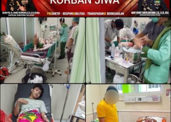 Polres Muratara Respons Cepat Tangani Kebakaran Sumur Minyak Ilegal di Perbatasan Muba-Muratara