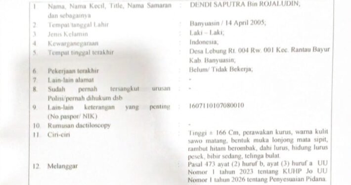 Gerak Cepat Polda Sumsel Ringkus Pelaku Kekerasan Seksual Terhadap Anak di Bawah Umur