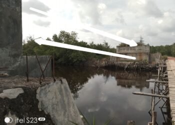 Meski 4 Orang Sudah Diponis Penjara, Proyek Jembatan Penghubung Desa Marok Kecil Masih Terkesan Misteri Besar.
