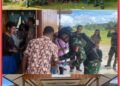 Pos Kout Elelim Satgas Yonif 645/GTY Laksanakan Kegiatan Teritorial Berupa Pembagian Sargal Alkitab dan Pelayanan Kesehatan di Distrik Elelim 