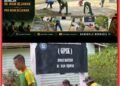 Wujudkan Toleransi dan Gotong Royong, Satgas Pamtas Yonarmed 13/Nanggala Bersama Warga Gelar Kerja Bakti Bersihkan Gereja di Desa Riam Sejawak