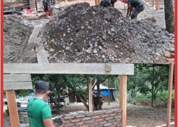 Rehab RTLH TMMD Ke-129 Kodim 0102/Pidie Sasaran 5 Capai 35 Persen, Pemasangan Rangka dan Batu Bata Terus Dikebut