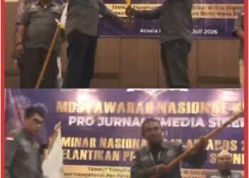 Ketua DPC PJS Pidie Resmi Dilantik, Berhasil Bawa Pulang Bendera Pataka PJS ke Tanah Rencong