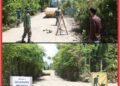 Jaga Keselamatan Petani, Satgas TMMD ke-129 Pasang Portal dan Rambu Imbauan di Lokasi Pengerasan Jalan