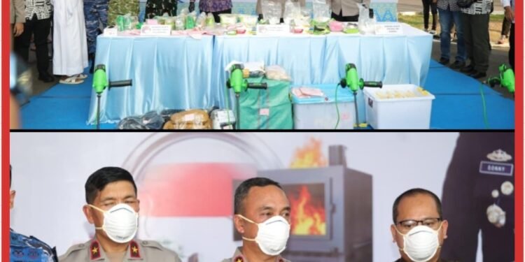 Kapolda Sumsel Pimpin Pemusnahan 20 Kg Sabu, Tegaskan Tidak Ada Ruang Bagi Narkoba di Sumatera Selatan