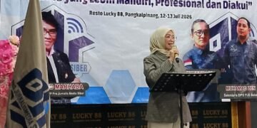 Buka Musdalub PJS Babel 2026, Kakanwil Ditjenpas Bangka Belitung Ade Agustina Dorong Pers Berkualitas dan Berintegritas
