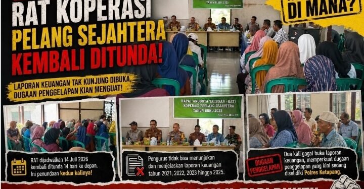 Dua Kali RAT Gagal! Laporan Keuangan Alpa, Dugaan Penggelapan Koperasi Pelanggaran Sejahtera Makin Terang