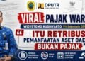 Viral Pajak Warung, Widyotomo : “Itu Retribusi Pemanfaatan Aset Daerah, Bukan Pajak”