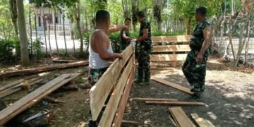 TMMD Hadir Tingkatkan Kesejahteraan Masyarakat, Satgas TMMD Ke-129 Kodim 0102/Pidie Bangun Kolam Lele di Pekarangan Warga